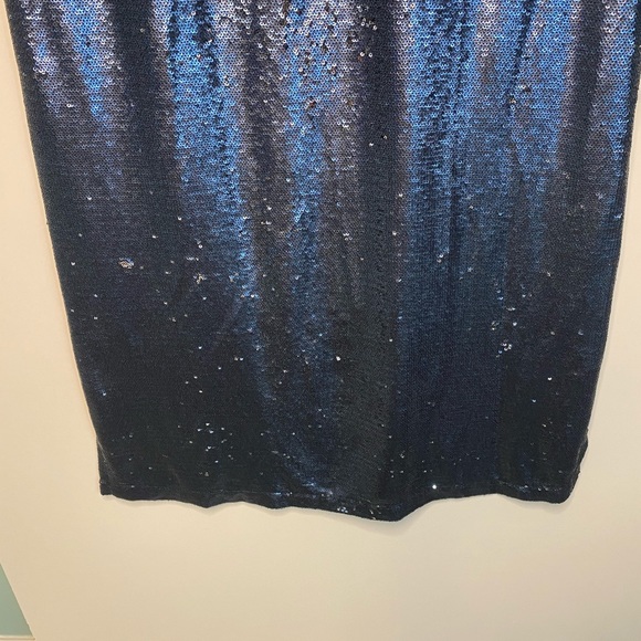 LAST CALL BEFORE DONATION: Anthropologie Moulinette Sours Navy Sequin Midi Dress - Picture 8 of 11